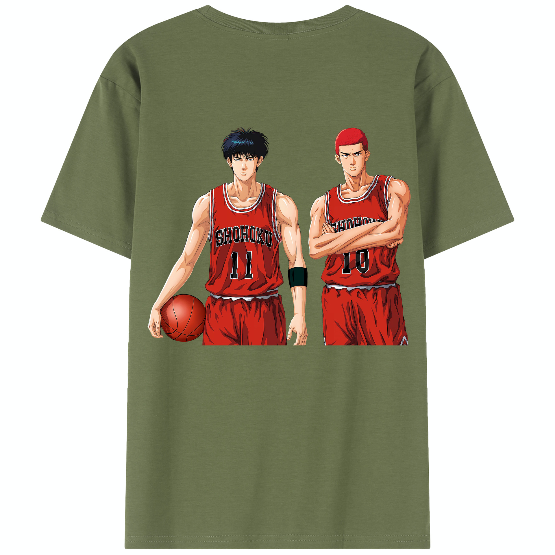 SLAM DUNK／スラムダンク 綿100％半袖Tシャツ（背面プリント）